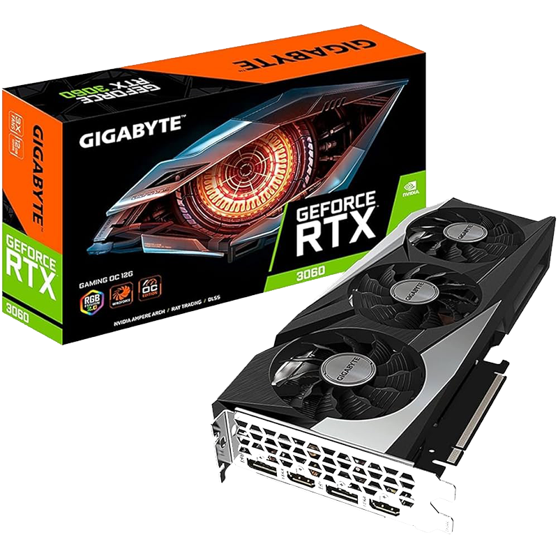 Graphics Card RTX 3060 Gigabyte 8GB Gamming OC